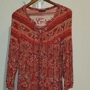 American Eagle Boho peasant blouse